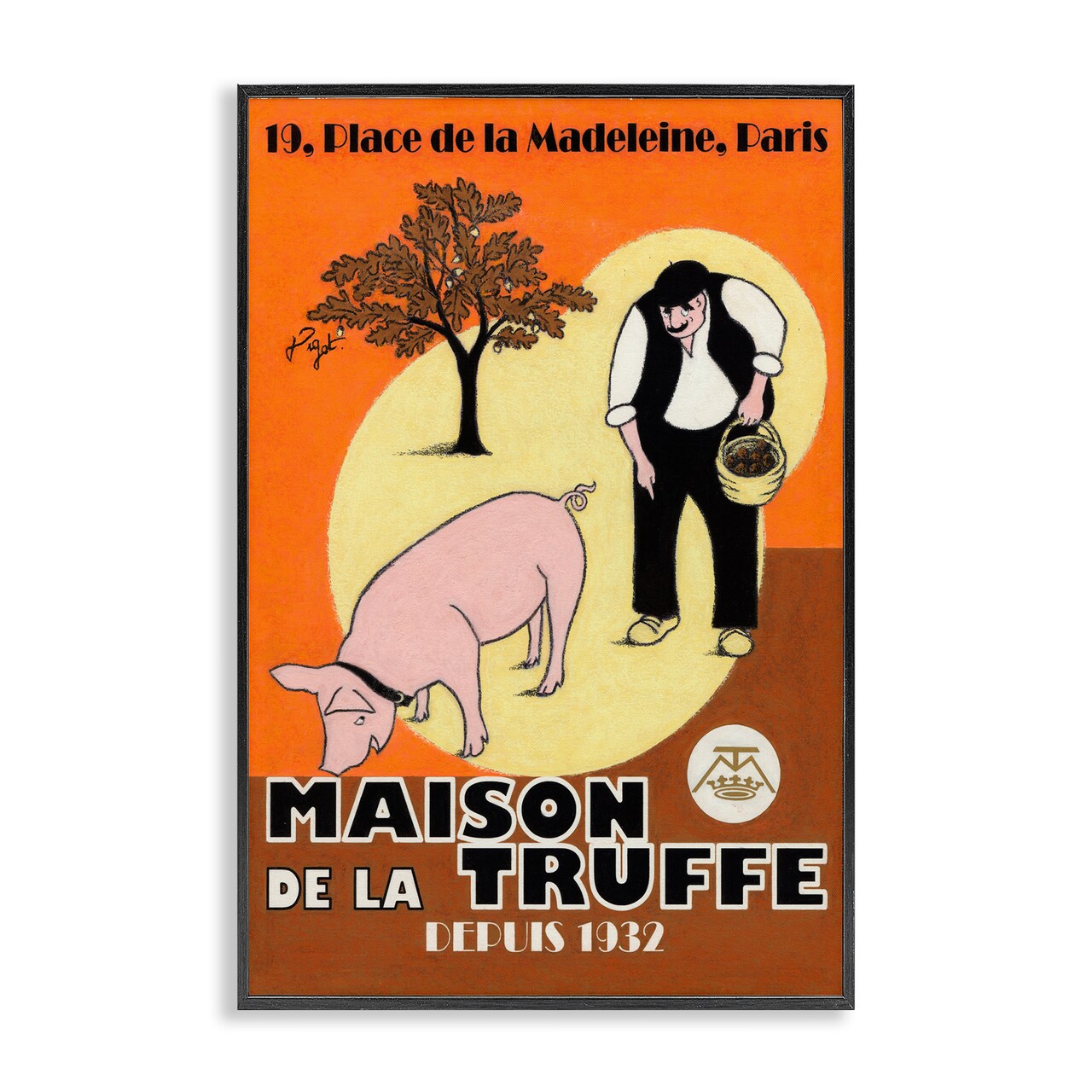 Stupell Industries Vintage French Truffles Framed Giclee By Jean-Pierre Got